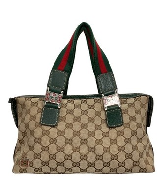 Authentic gucci tote bag canvas GG sherry line y2k vintage archive hand rare