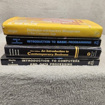 Vintage Computer & Business Books 70s 80s Programming Data Processing Managment