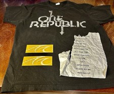 One Republic Concert  Bundle T-Shirt + Setlist + 2 Tickets Music Memorabilia