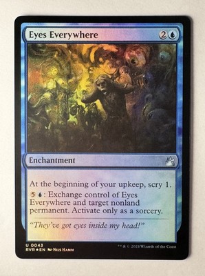 MTG Eyes Everywhere - Foil NM-Mint Ravnica Remastered 