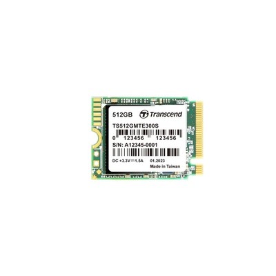 Transcend 512GB MTE300S M.2 2230 PCIe Gen3x4 SSD, SLC Cache, for 512GB, Black