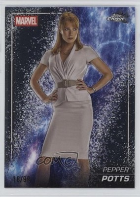 2025 Topps Chrome Marvel Studios The Snap Variation /99 Pepper Potts #S-5 ob9