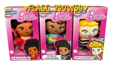 3 MICRO TEENIES Barbie Mini Plush Totally Hair 1959 1st Black Doll ***READ***