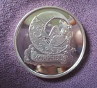 Mardi Gras Doubloon 2010 Morpheus Dreams RARE  1 Troy Oz. .999 Fine Silver Round