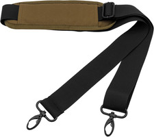 55 Inch Padded Shoulder Strap, Thick Soft Universal Replacement with Metal Tan
