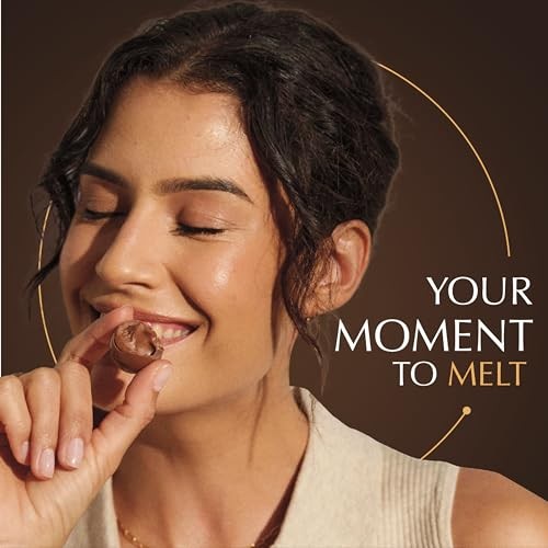 Dark Chocolate Truffles Candy with Smooth Melting Center