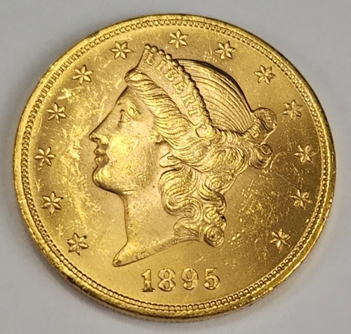 1895 $20 LIBERTY HEAD GOLD DOUBLE EAGLE COIN Uncirculated