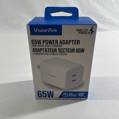 VisionTek 65W GaN II Power Adapter 2 Port