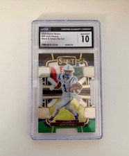 2023 Panini Select - Josh Downs #44 Black & Green Prizm Die-Cut (RC) GEM MINT 10