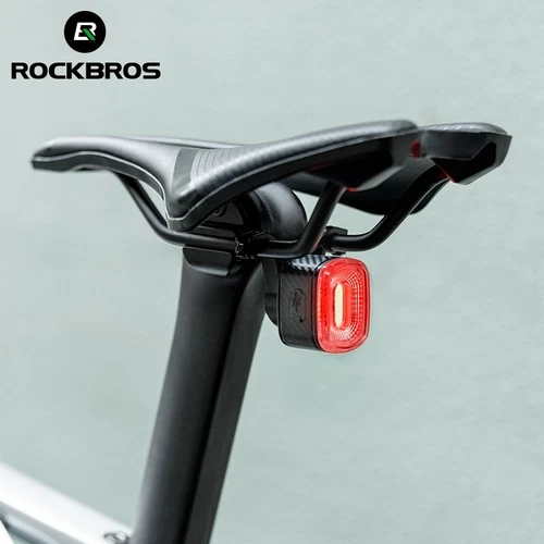 ROCKBROS Cycle Light Rear Lights Brake Sensing Rear Light Rechargeable USB-C LED