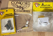 Vtg Dollhouse Miniature Lot of 3 NOS Bathroom Accessories Concord and Others