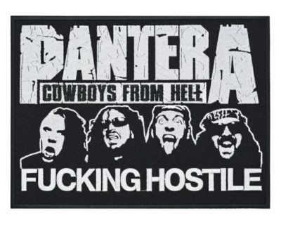 Pantera Cowboys From Hell Back Patch | American Heavy Metal Band Logo