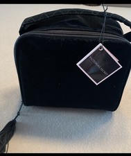 Victoria Secret Black Velvet Cosmetic Bag BRAND NEW-Rare-Authentic With VS Label