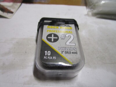 #2 2'' Phillips S2 Steel Rock River  Insert Bit 10Ct