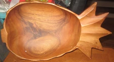 Pacific Merchants Acaciaware Wooden Pineapple Bowl Dish Made in the Philippines