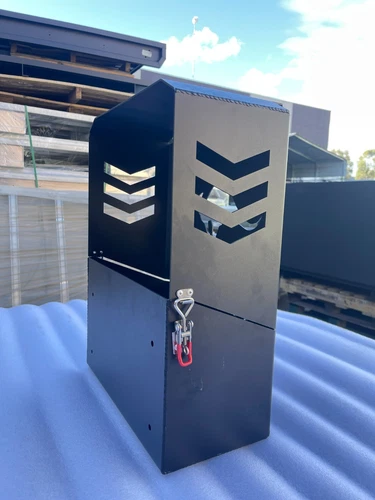 380Widex200Depthx500Hmm Black Kangaroo Aluminium Jerry Can Holder 3mm Flat Plate - Picture 16 of 16