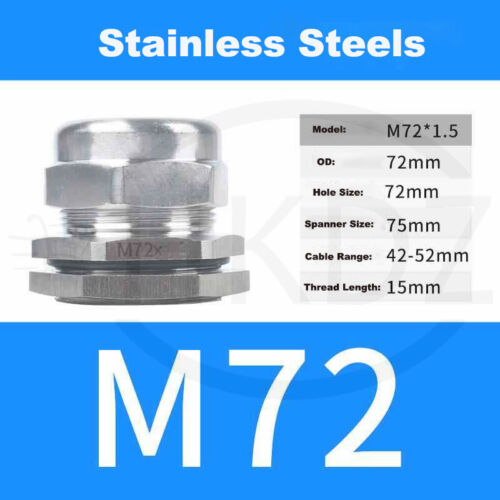 Kabelverschraubung PG7-PG63 Metrisch Metal Verschraubung M10-M100 Edelstahl IP68 - Bild 89 von 118