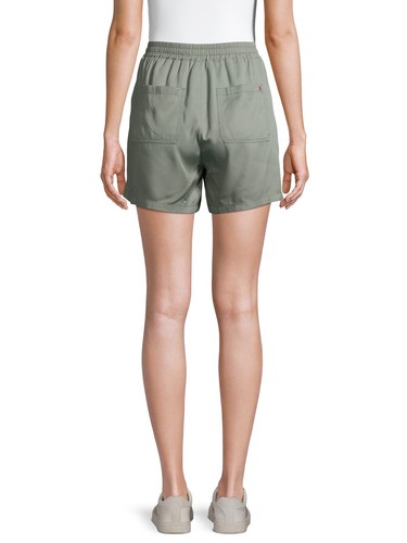 EV1 from Ellen DeGeneres Front Tie Pull-On Shorts Women, Green, Small - Picture 3 of 6