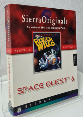 Space Quest VI 6 Spinal Frontier PC Spiel Big Box Sierra Originals 1995 IBM Dos
