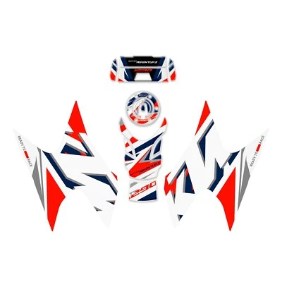 AZ GRAPHISHOP Kit adesivi per KTM 1290 Super Adventure R 2023 On PACK-GP-003-W