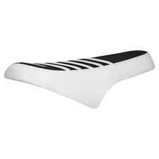Ridstar Q20 Ebike gripper seat cover by Enjoy mfg  WHITE/BLACK/WHITE ribs #477