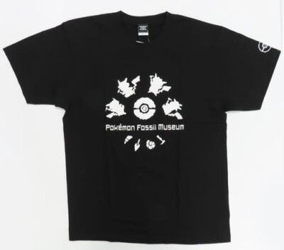 Pikachu T-Shirts Pokemon Fossil Museum Limited silhouette print