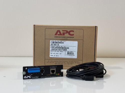 APC AP9619 Network Management Card EM – Includes Temp Probe & Original Box - 第 1/6 張圖片