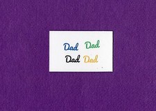 DAD die cuts scrapbook cards