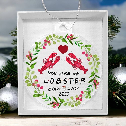 🎁Christmas Gift For Her, Personalized Christmas Ornament, You Are My Lobster! - Picture 18 of 28
