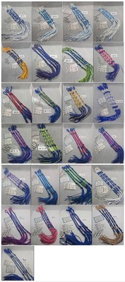 UNIQUE - Tzitzits in your favorite color - Set of 4 with choice of clip types