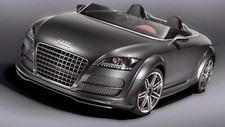 Cars audi tt clubsport car vehicle Desk Mat Stitched