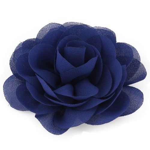 30pcs 8.5cm Chiffon Petals Poppy Rolled Rose Fabric Flower For Baby Hair Clips - Picture 7 of 12