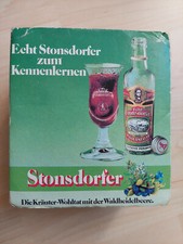 Echt Stohnsdorfer 2 cl Flasche inkl. Kelchglas 2 cl Vintage 70iger