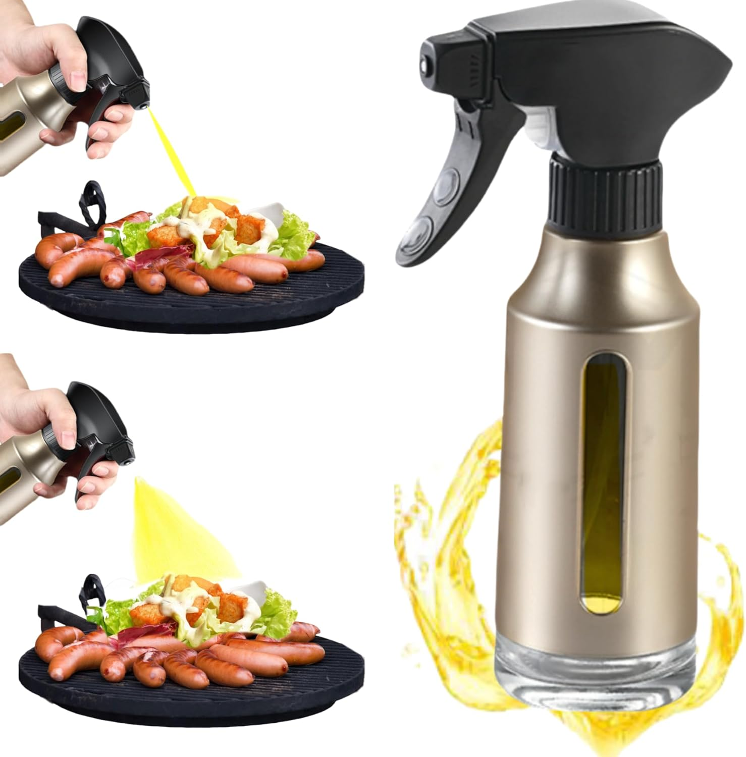 Oil Sprayer for Cooking, Olive Oil Sprayer, 180Ml Oil Spray Bottle for BBQ, Roas