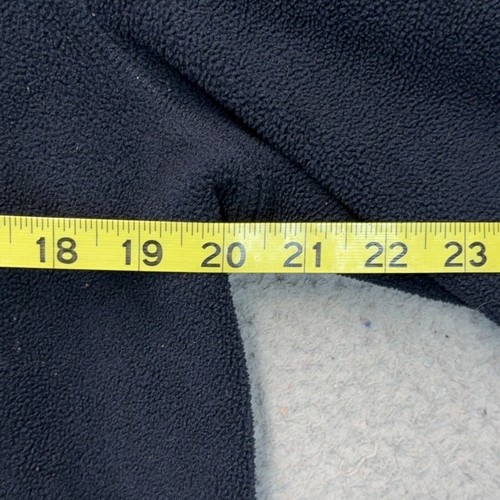 Hollister Jacket Mens Medium Blue Fleece Full Zip Pockets Hooded Preppy FLAW - Picture 4 of 12