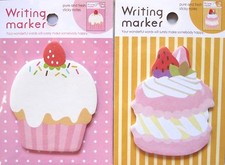 Writing Marker Die-Cut Sticky Notes - Sweets Your Choice of Design  KAWAII  