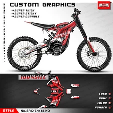Dirt eBike Sticker Sheet Wrap Design for Sur-Ron Light Bee X S Segway X160 X260