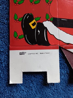 サンタボックスさん② VTG SANTA 18 Small 2x2 Christmas Folding Cardboard Candy Gift Box