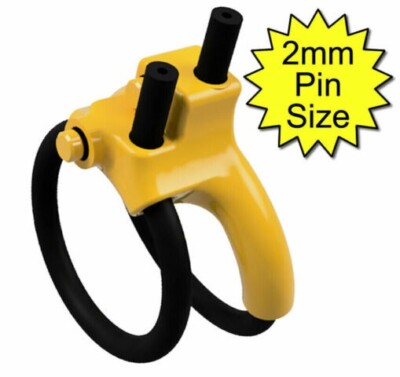 Doppelte 6mm leitfähige Gummidämmschlaufen / TENS / Stim / Elektrode / et312