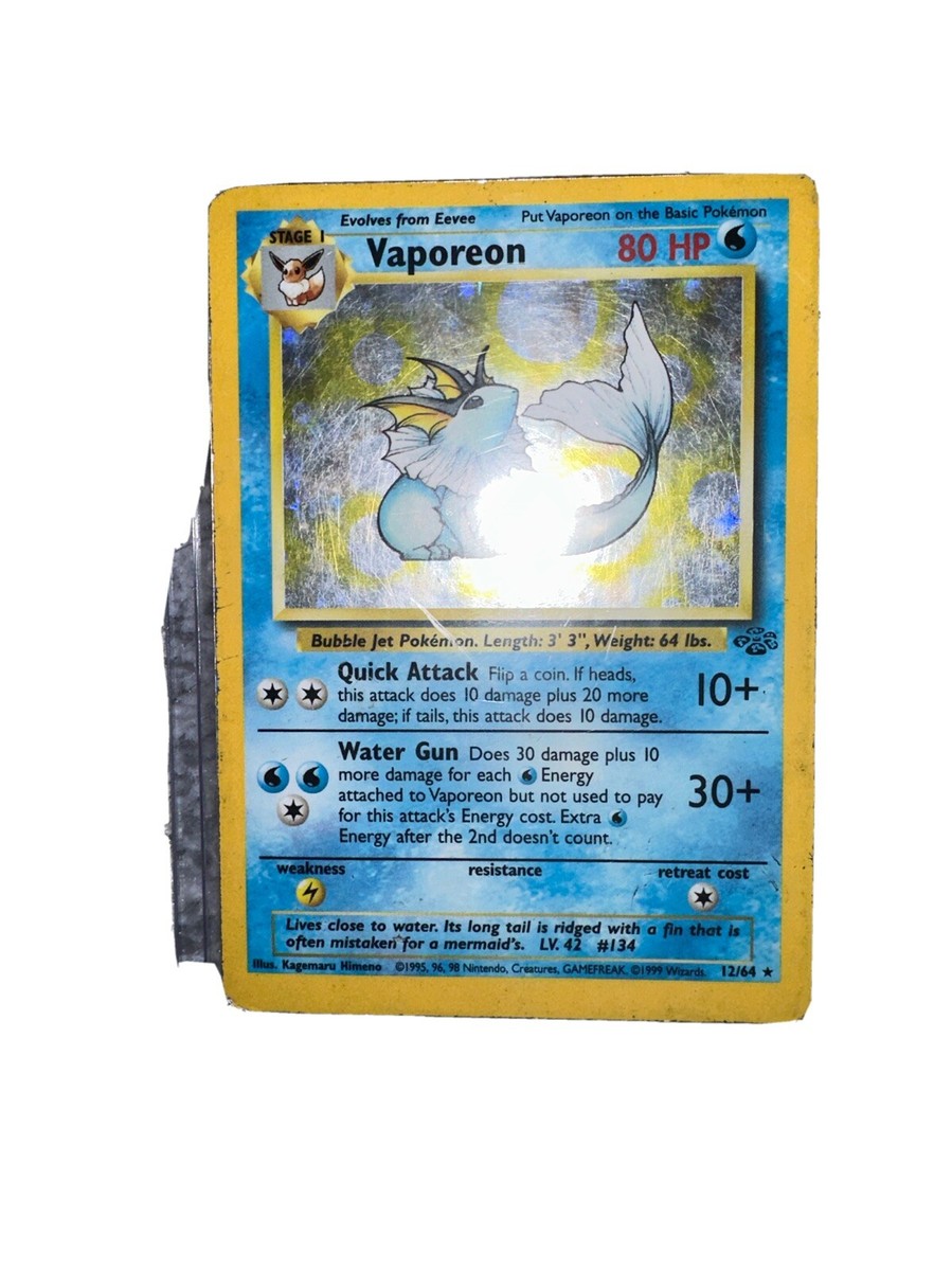 1995 Vaporeon Pokémon Card | eBay