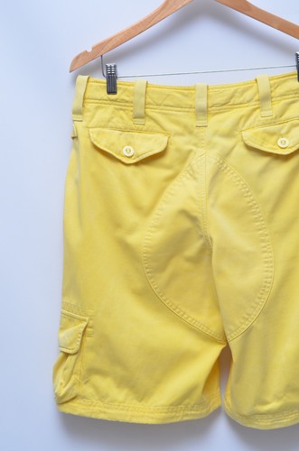 Ralph Lauren Men's Yellow Cargo Shorts Size 33 Made in Dominican Republic - Picture 9 of 12