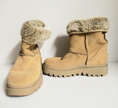 skechers fur lined boots womens