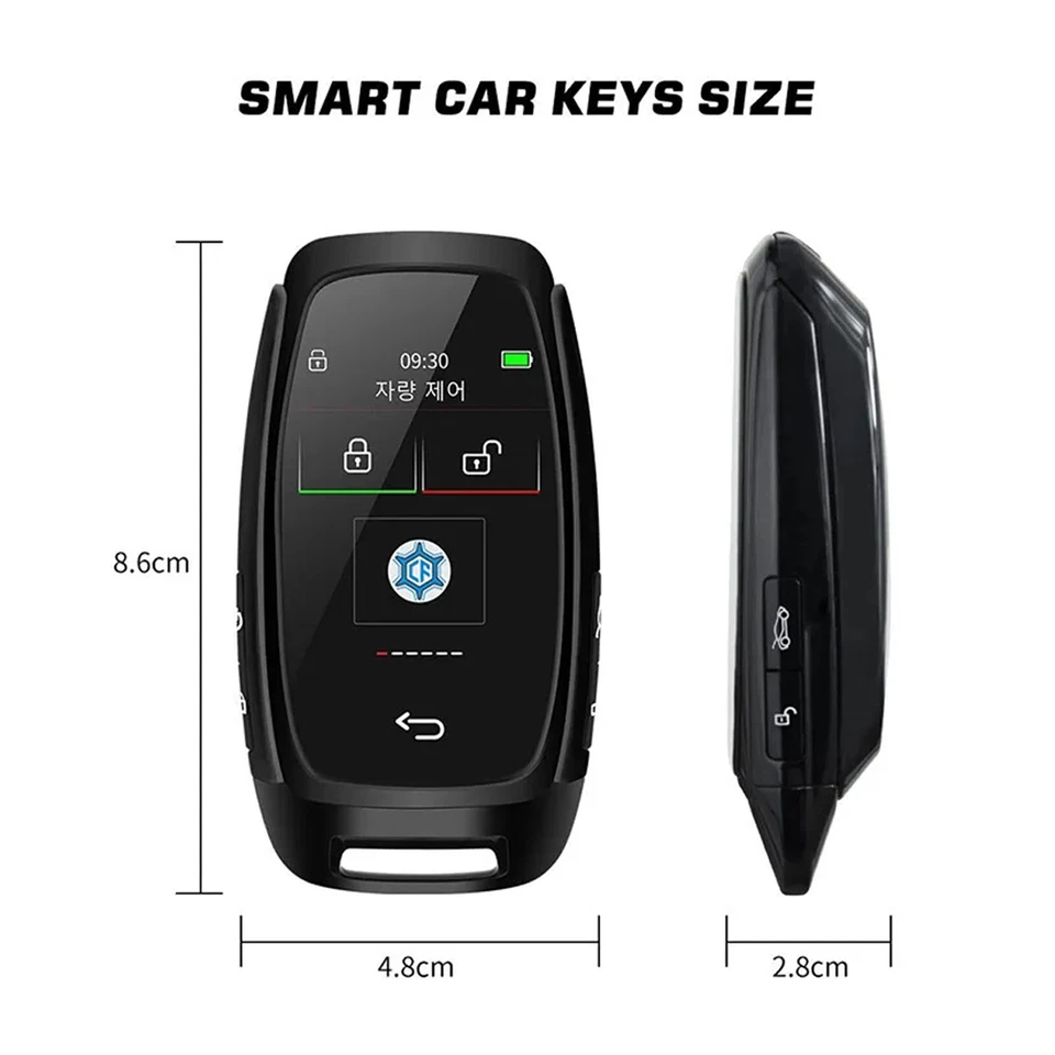 Llave inteligente digital de entrada sin llave para automóvil pantalla táctil antiarañazos impermeable8 Foto 2 de 4