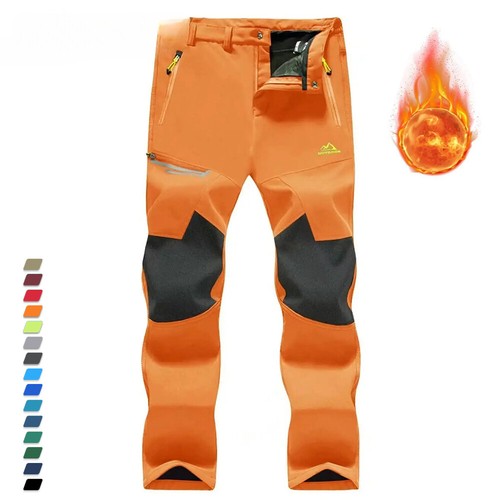 Men Warm Thermal Pants Windproof Outdoor Camping Mountain Ski Pants Trousers New