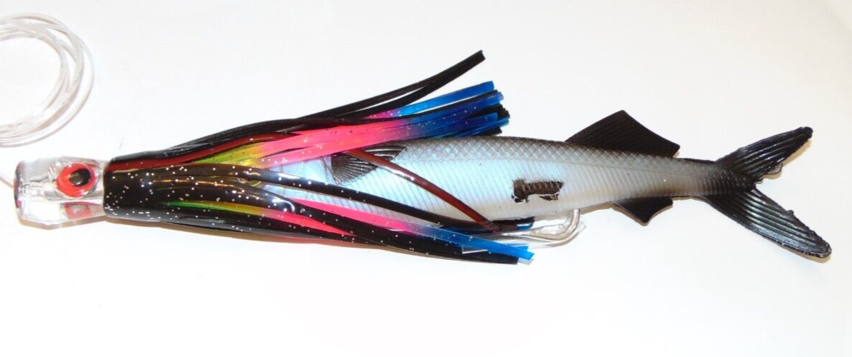 Esca Da Traina Ballyhoo 10'' Extreme Fishing | Rigged Per Tonno Mahi Marlin | Artificiale Gomma