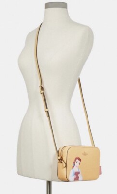 DISNEY X COACH MINI CROSSBODY CAMERA BAG With CINDERELLA/BELLE 