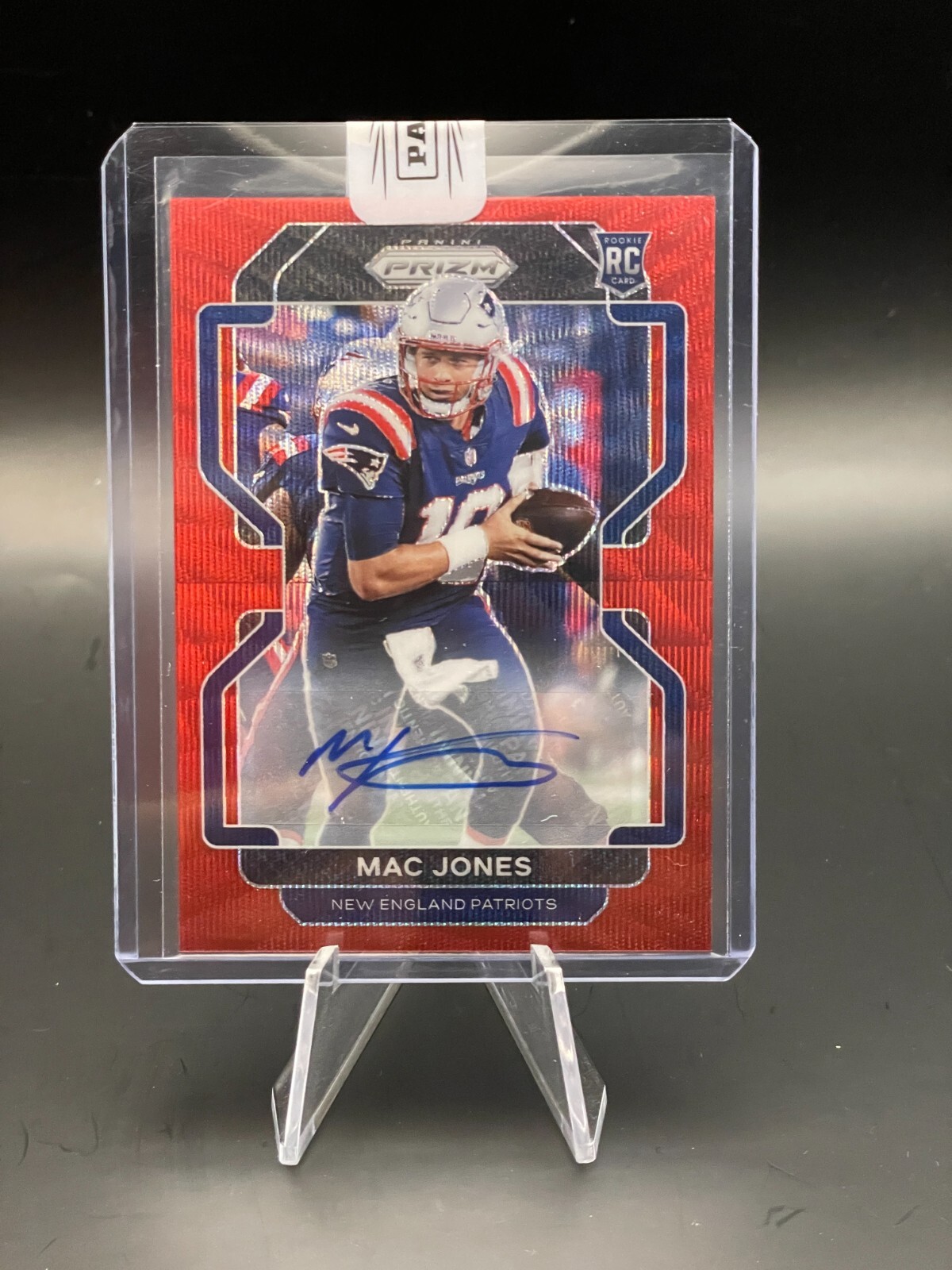 2021 NFL Prizm - Rookie Red Wave Prizm Autographs Mac Jones /149 (AU, RC)