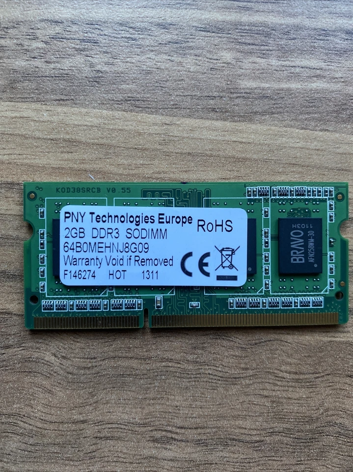 PNY 2 x 2GB SODIMM DDR3 1066mhz PC8500 4GB Total - Image 3 of 4