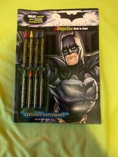DARK KNIGHT BATMAN MILKY CRAYONS WITH BLACK COLORING PAGES