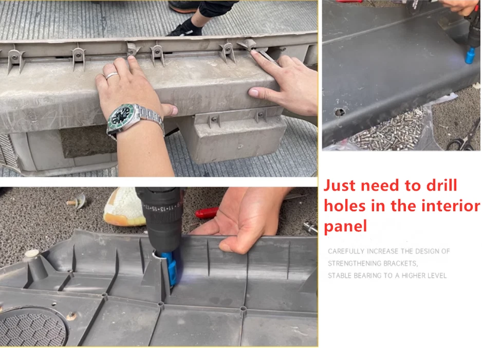 Organizador de maletero de panel de almacenamiento para Toyota Land Cruiser J100/Lexus LX470 99-07 Foto 3 de 4